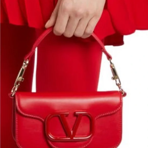 Valentino Garavani Small Loco Leather Shoulder Bag - Picture 2 of 6